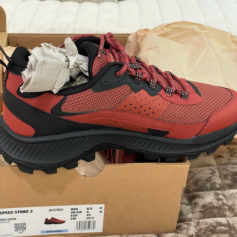 Merrell Speed Strike 2 Men’s Trail Sneakers Red Oxide Size 8.5 NWT - Picture 3 of 4